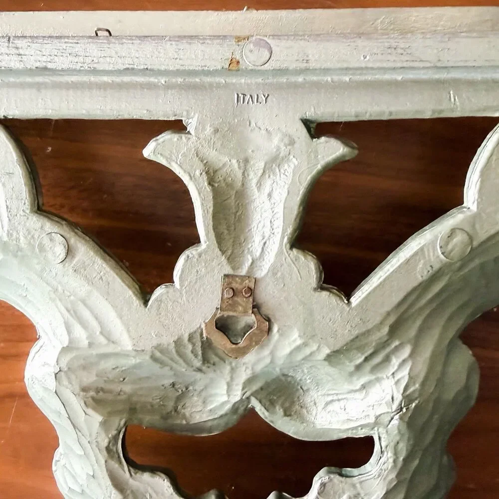 Vintage Italian Florentine Wall Mirror Frame w/ Original Backing No Mirror